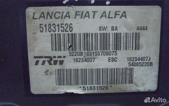 Блок управления абс, centralitaabs Alfa Romeo 166