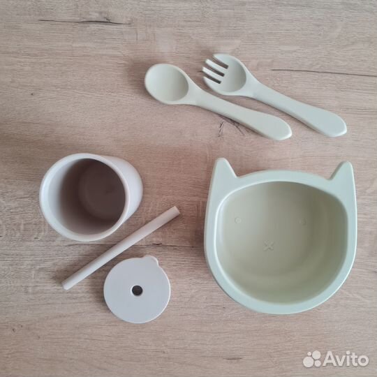 Набор детской силиконовой посуды