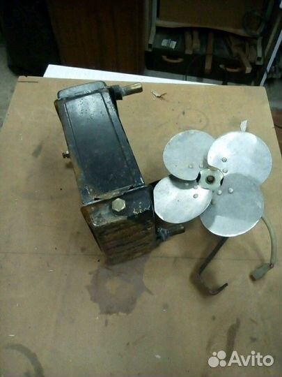 Радиатор латунный в комплекте с вентилятором