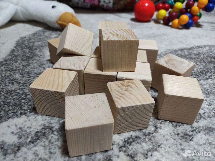 Кубики деревянные