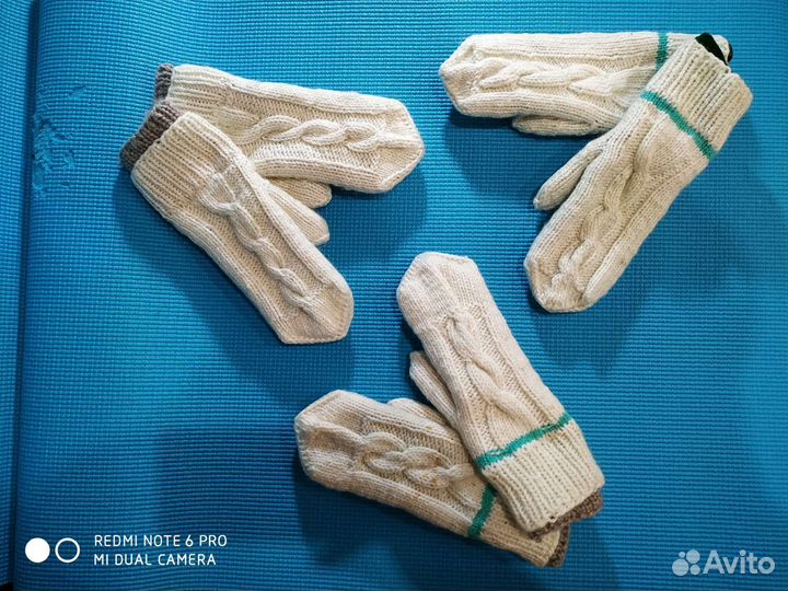 Рукавицы вязаные