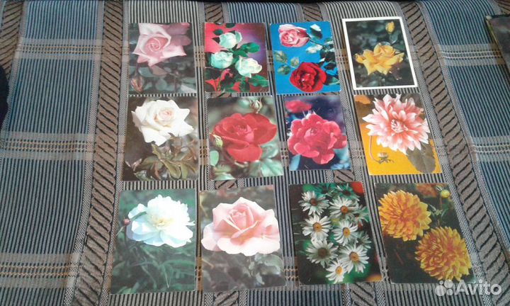 Советские открытки- розы