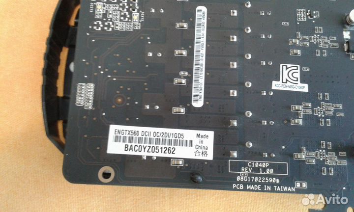 Видеокарта asius GTX 560 1GB gddr5(256)