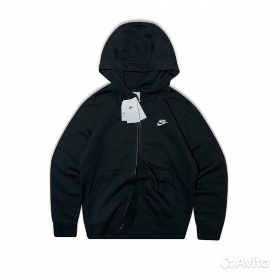 Зип-Худи Nike Black Zip Hoodie New