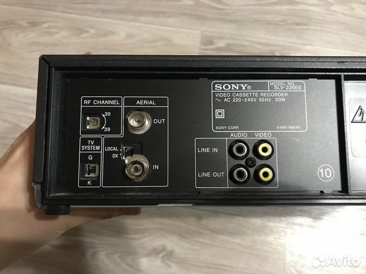 Видеомагнитофон sony video cassette recorder