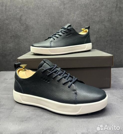 Кроссовки мужские кожаные ecco