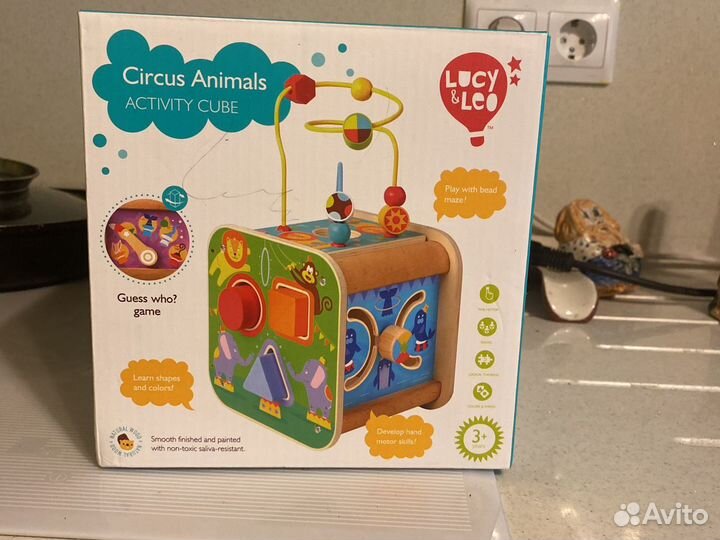 Деревянный куб сортер новый