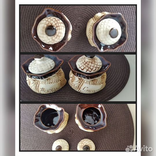 Декоративные керамические емкости для специй