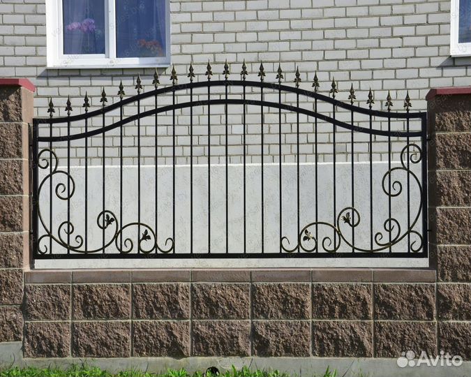 Заборы для дачи кованные 3D на заказ 1м