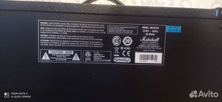 Комбоусилитель marshall mg15r