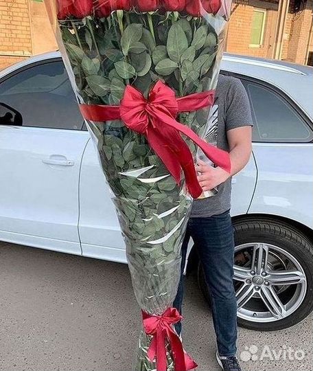 Высокие розы Доставка цветов