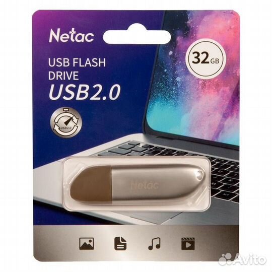 Флеш-накопитель (флешка) 32Gb Netac USB 2.0 NT03U3
