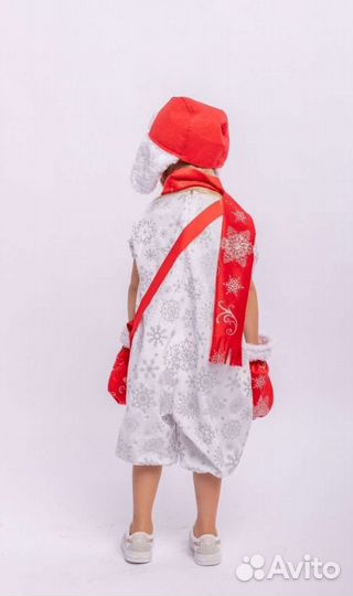 Новогодний костюм Снеговика на рост 92-98