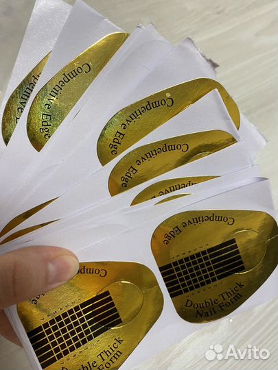 Набор.Типсы, формы для наращивания, палочки, зажим