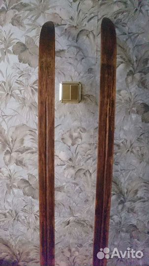 Лыжи беговые, деревянные