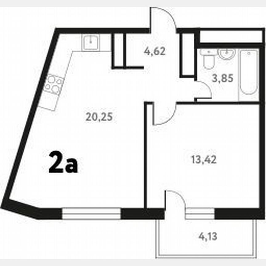1-к. квартира, 40,4 м², 8/17 эт.
