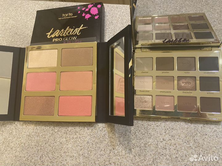 Тени и хайлайтеры Chanel Dior, DG, tarte