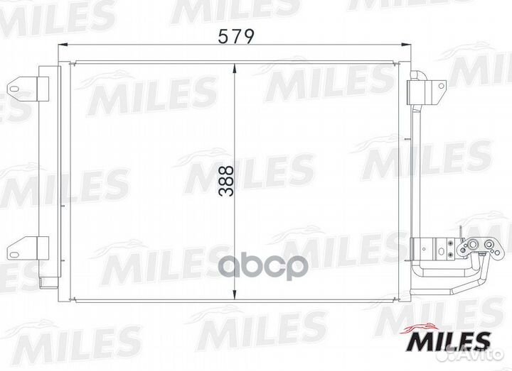 Радиатор accb075 Miles