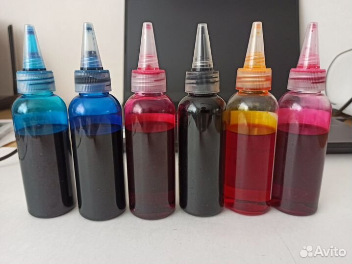 Чернила Epson T673, Hi-black, комплект 6 цветов