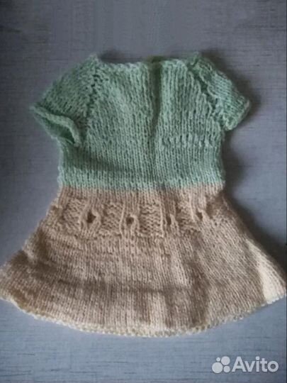 Платье для куклы СССР гдр. Ручная работа