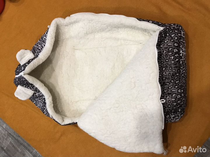Конверт тёплый для малыша на овчине