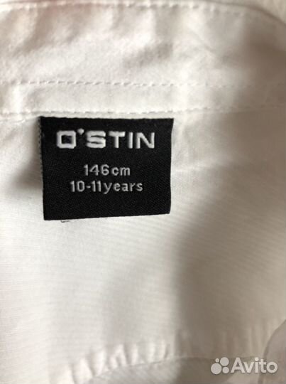 Рубашка белая для мальчика Ostin, 146