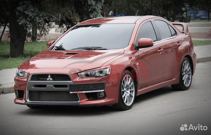 Реснички Sport на фары для Mitsubishi Lancer 10(X)