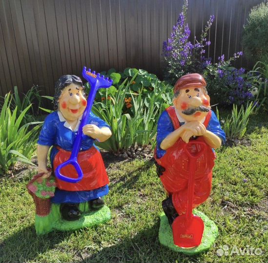 Садовые фигуры из гипса