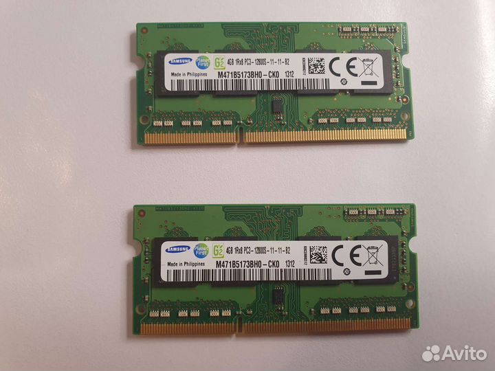 Ddr3 4gb Samsung, Crucial для ноутбука