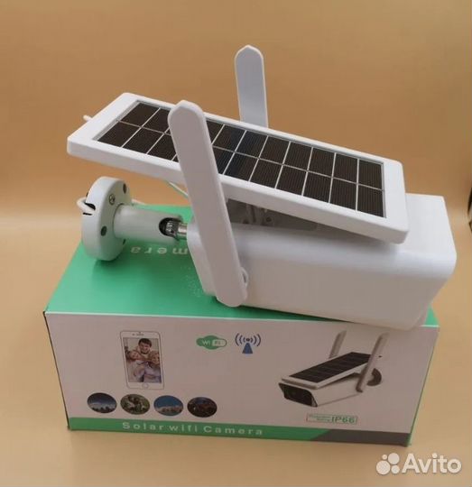 Камера видеонаблюдения wifi.с солнечной батареей