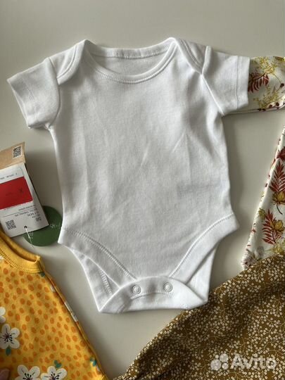 Пакет новых вещей для новорожденной девочки 56/62