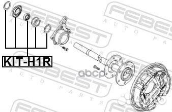 Подшипник задней полуоси Hyundai H-1 07 kith1R