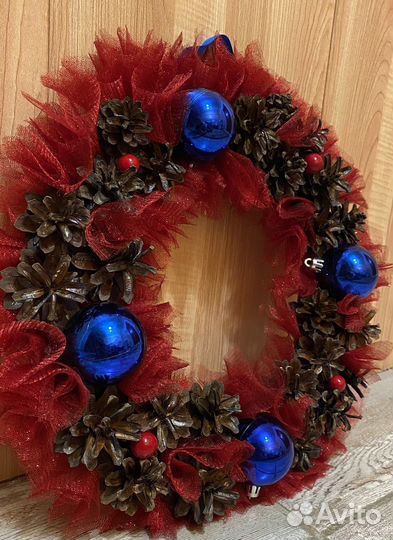 Новогодний венок на дверь