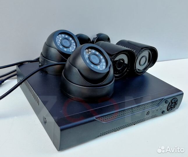 Видеонаблюдение, комплект 