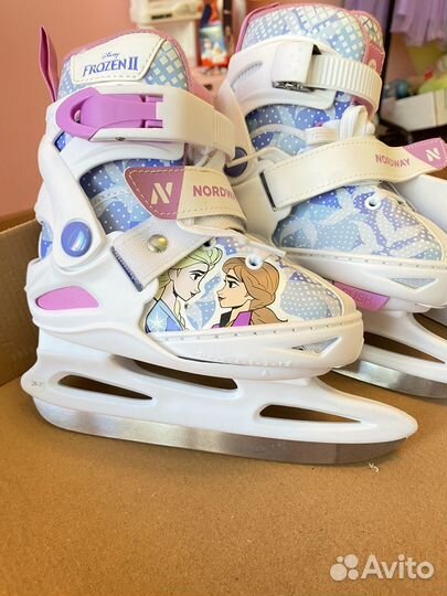 Коньки ледовые детские раздвижные 26-31р