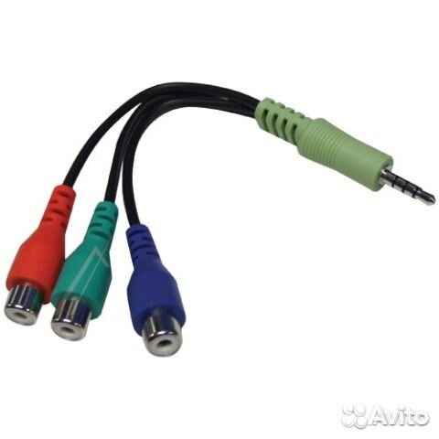 Тюльпаны- 3-RCA AV-кабель «джек» 3.5 мм