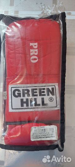 Боксерские перчатки green hill pro размер s