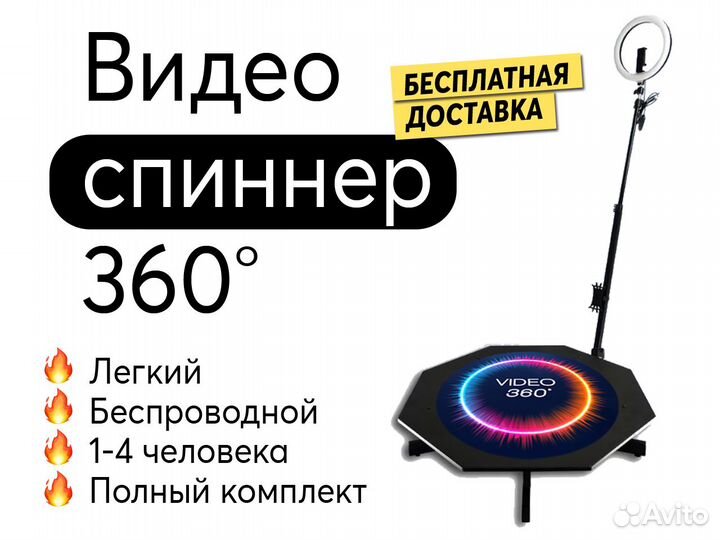 Видеоспиннер селфи спиннер видео selfie 360