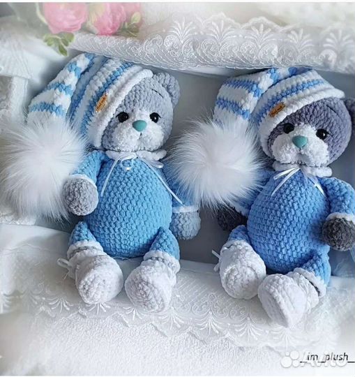 Игрушка Вязаная с метрикой от im plush (Ручная Р)