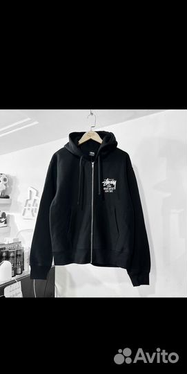 Зип худи stussy Street Market