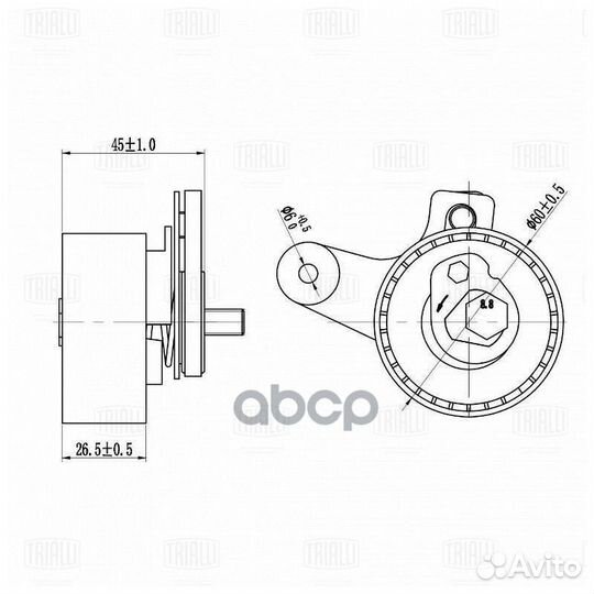 Ролик ремня грм chevrolet captiva 06- 2.0D натя