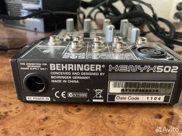 Микшерный пульт behringer xenyx 502