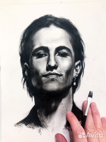 Уроки рисования, обучение. Портрет. Учитель изо