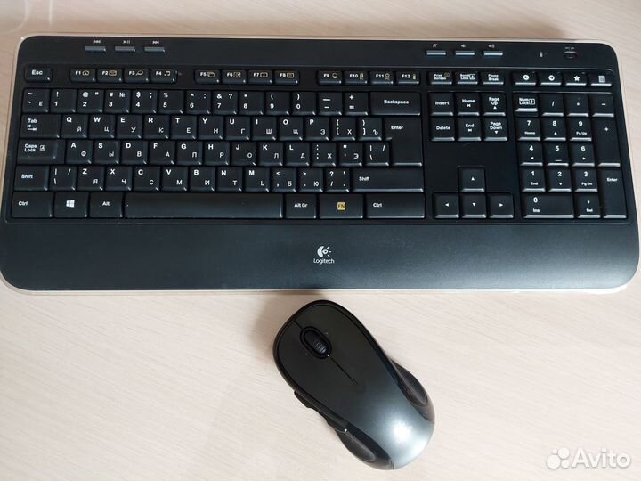 Беспроводная клавиатура logitech k520 + мышь m510
