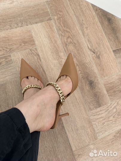 Босоножки zara 36 бежевые