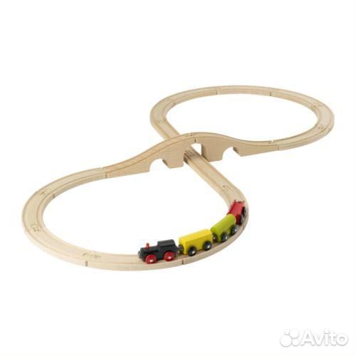 Деревянная игрушка Икеа железная дорога