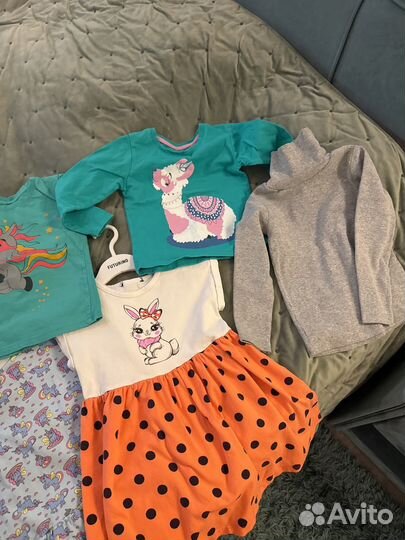 Вещи пакетом для девочки 98 104