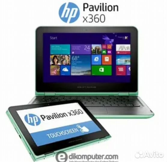 HP Pavilion x360 11, 1000 гб памяти