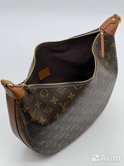 Сумка-хобо Louis Vuitton Loop Monogram, коричневый