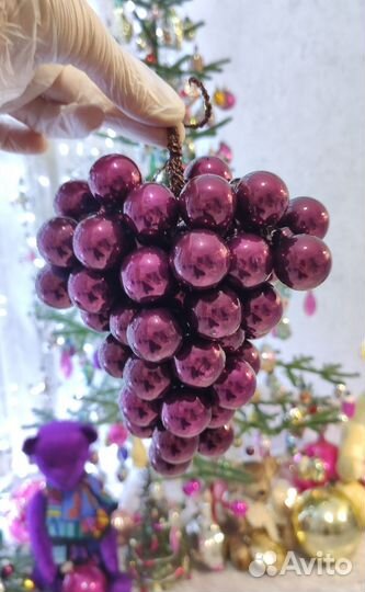 Интерьерное новогоднее украшение. Виноград